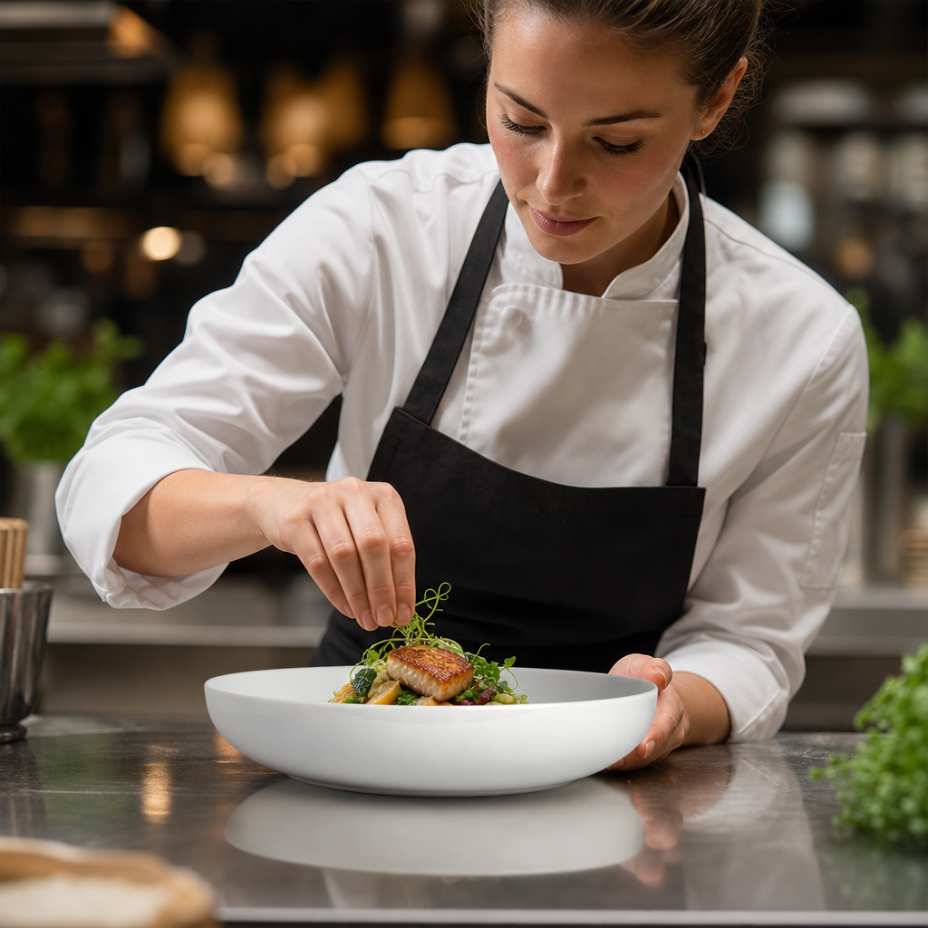 Low Bowls 219mm Porcelain for High Volume Banqueting (Pack of 24)