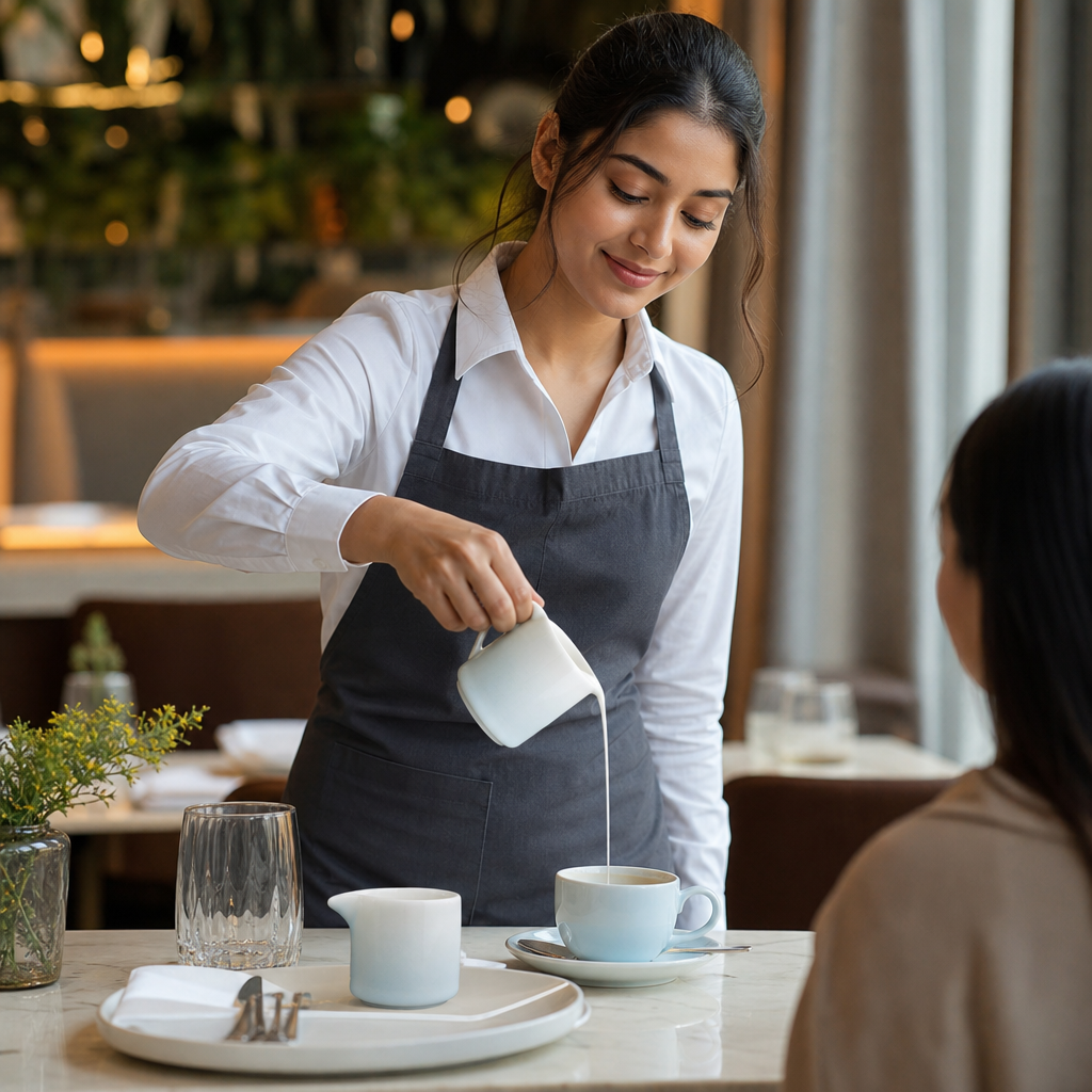 Porcelain Milk Jugs Aqua 87ml for Stylish Table Settings (Pack of 12)