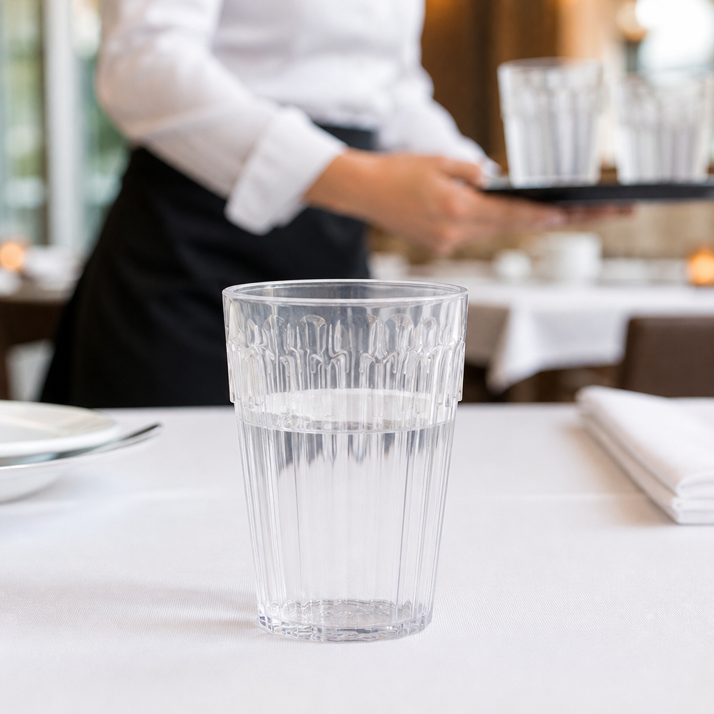 Polycarbonate Clear Tumblers 255ml for Hospitals & Care Homes (Pack of 12)