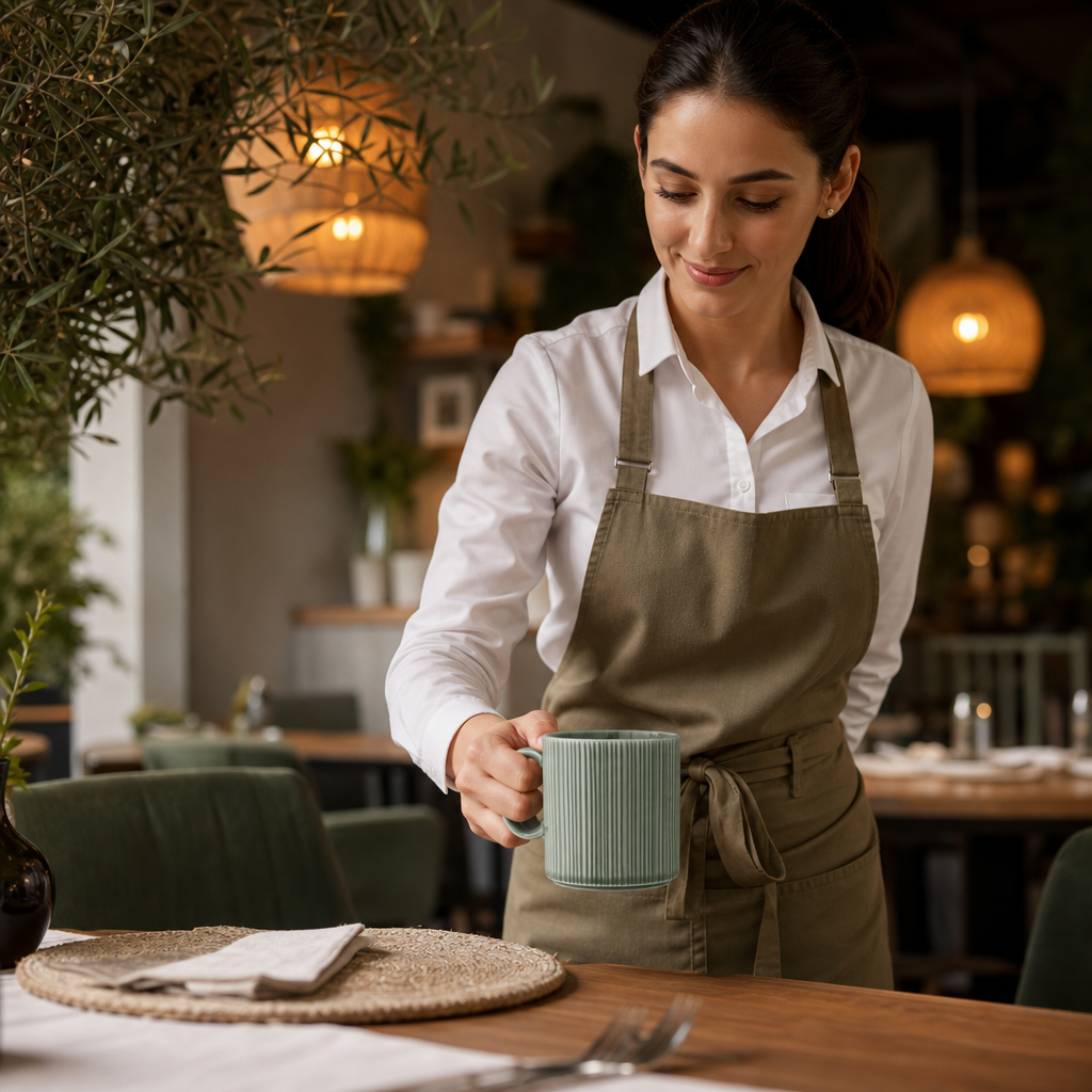 Mugs 340ml Porcelain for Casual Dining (Pack of 12)