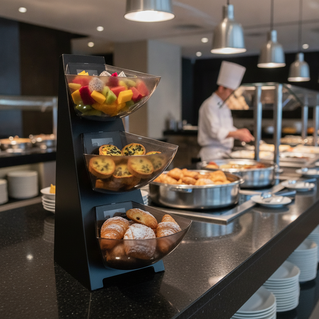 Metal Three-Tier Multi Rack for Buffet Service