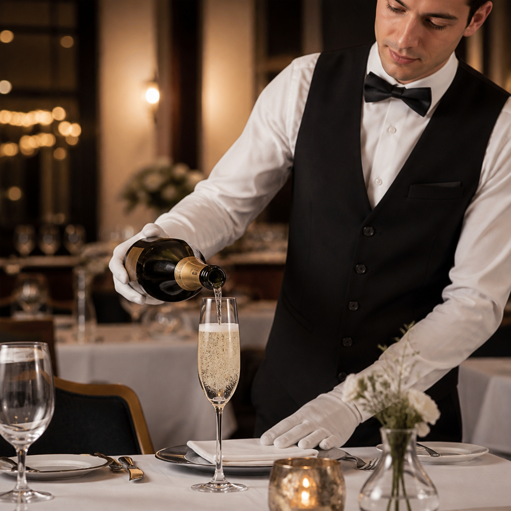 Lead-Free Crystal Champagne Flutes 220ml for Bars & Restaurants (Pack of 6)