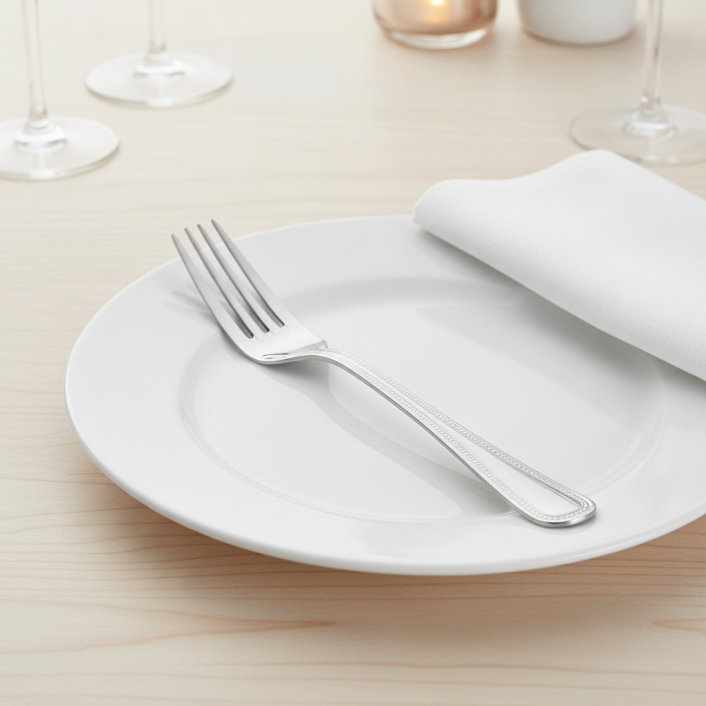 18/10 Stainless Steel Dessert Fork for Traditional Meals (Pack of 12)
