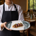 Organic Platters 260x150mm Vitrified Ceramic for Modern Hospitality (Pack of 6)
