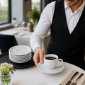 Saucers 155mm White Porcelain for Professional Catering (Pack of 6)