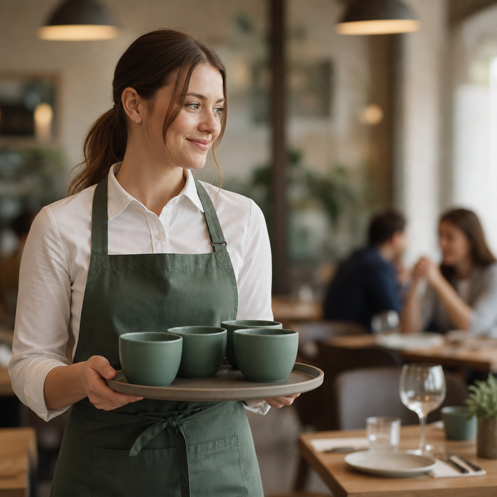 Chip Mugs Andorra Green Porcelain for Casual Dining (Pack of 12)