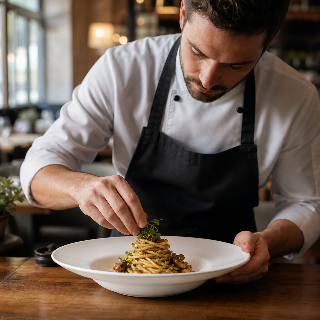Round Pasta Plates 305mm Porcelain for Restaurants & Cafés (Pack of 12)