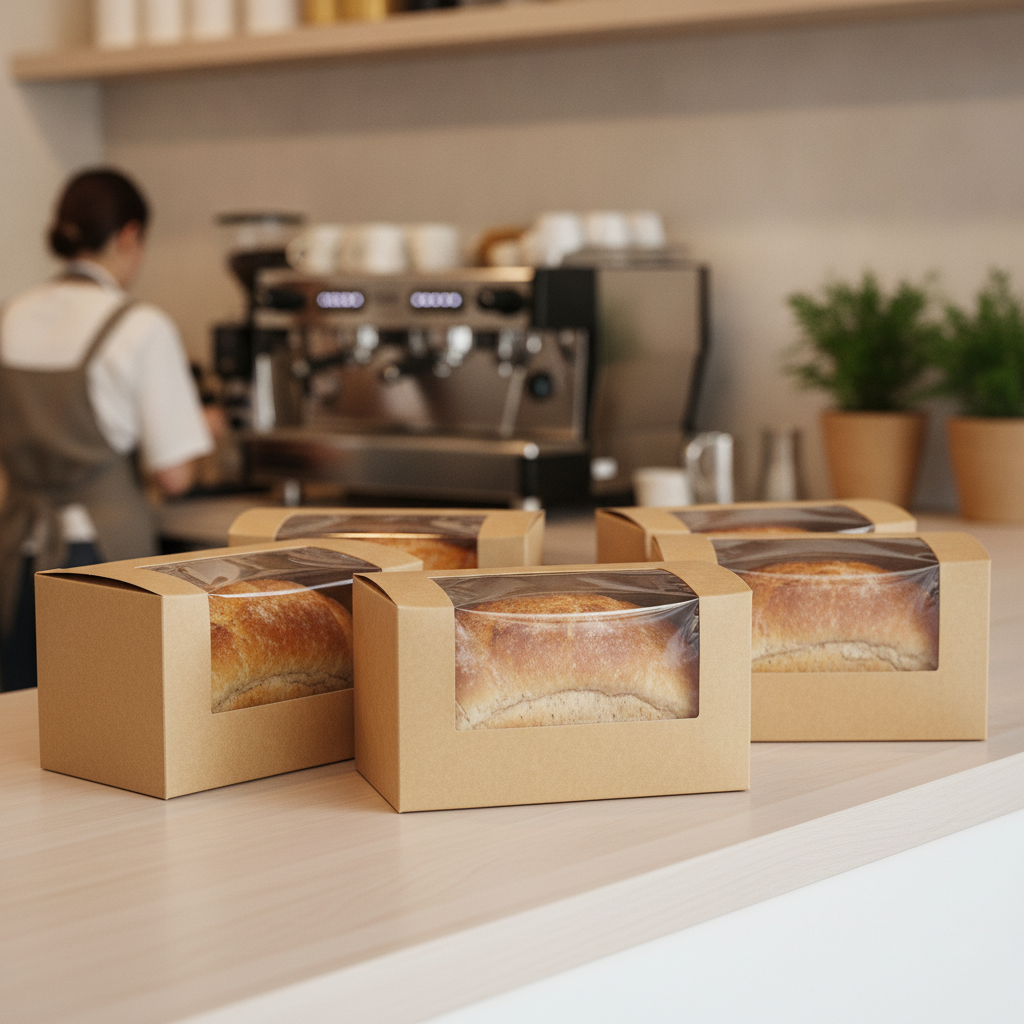 Recyclable Paperboard Bloomer Boxes for Cafés & Takeaways (Pack of 500)