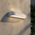 Cast Aluminium Outdoor Wall Light with Opal White Diffuser for Exterior Use