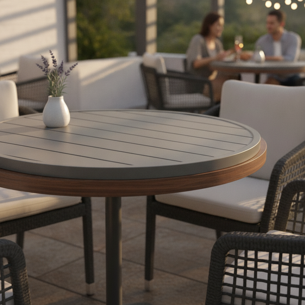 Aluminium Round Table Top 580mm for Indoor & Outdoor Use