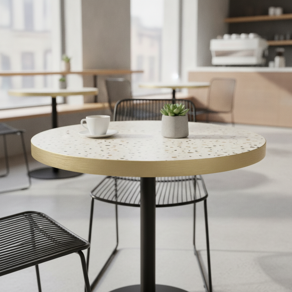 Honeycomb & Chipboard Round Table Top 600mm for Indoor Use
