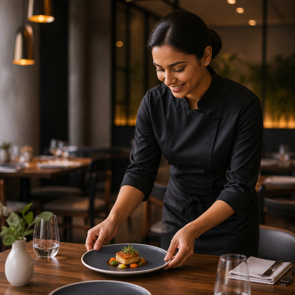Plates 210mm Charcoal Vitrified Porcelain for Modern Dining (Pack of 6)