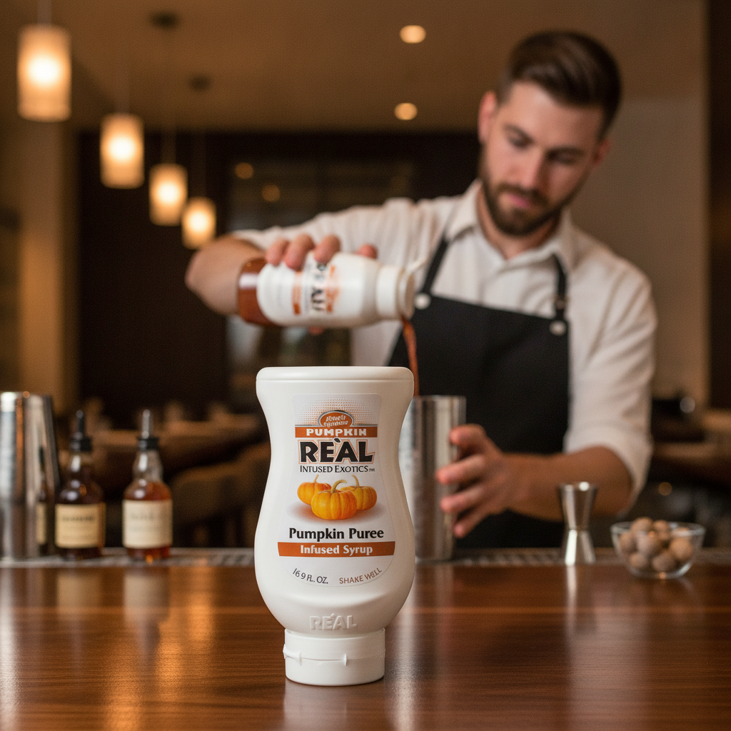 Pumpkin Puree Infused Syrup 500ml for Professional Bartenders