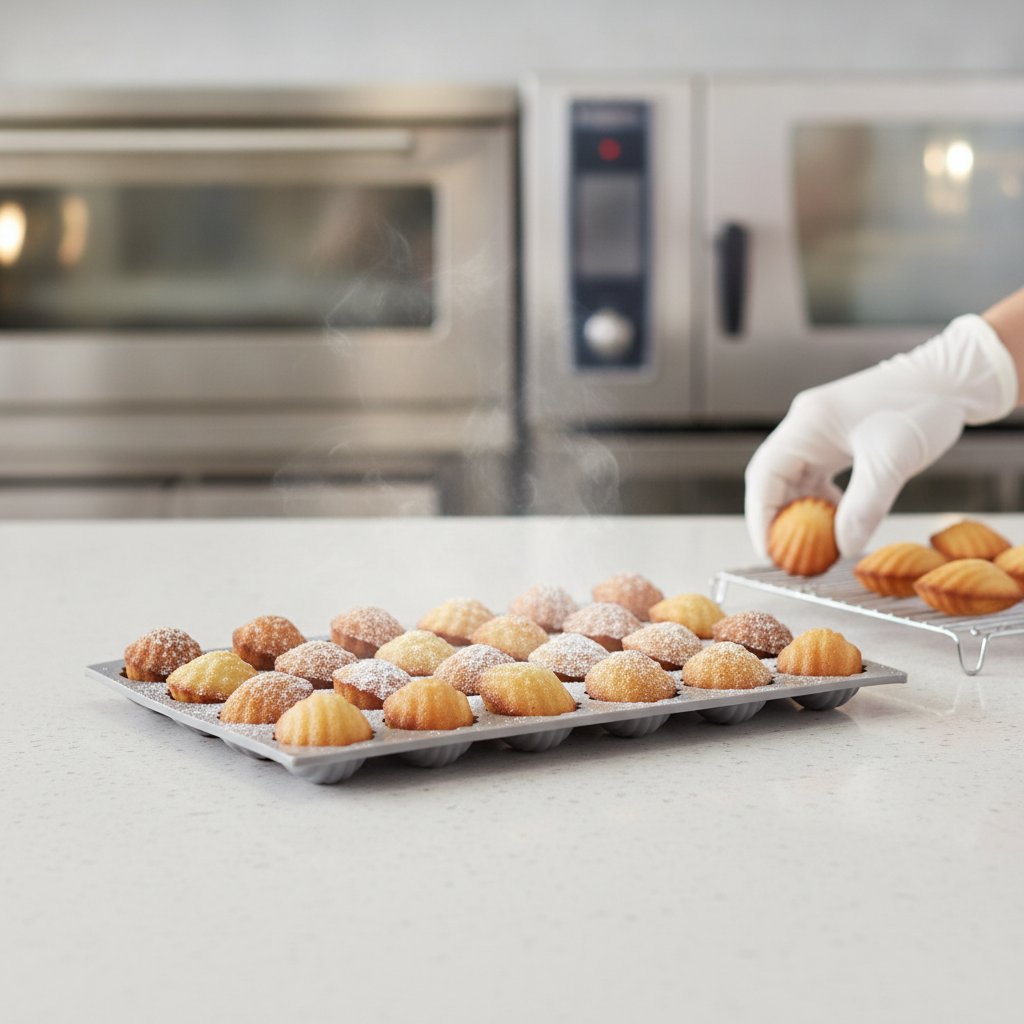 Silicone Mould for 30 Mini Madeleines 64ml for Baking