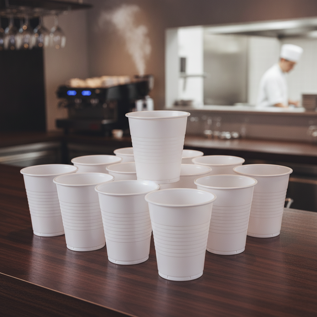 White Disposable Cups 200ml for Schools & Offices (Pack of 2000)