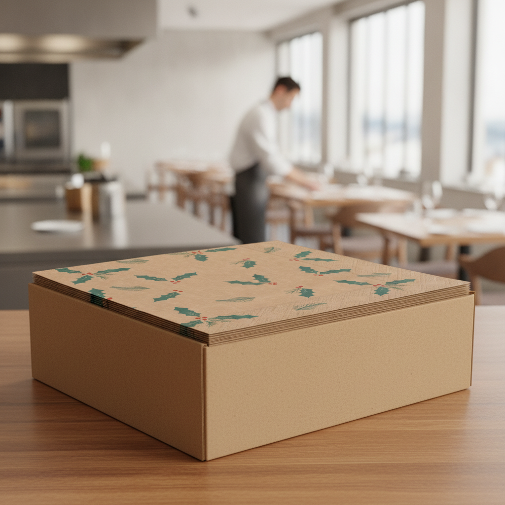 Kraft Paper Lunch Napkins 330x330mm for Festive Events (Pack of 2000)