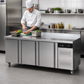 Gastronorm Freezer Counter - Stainless Steel - 403L Capacity - Commercial