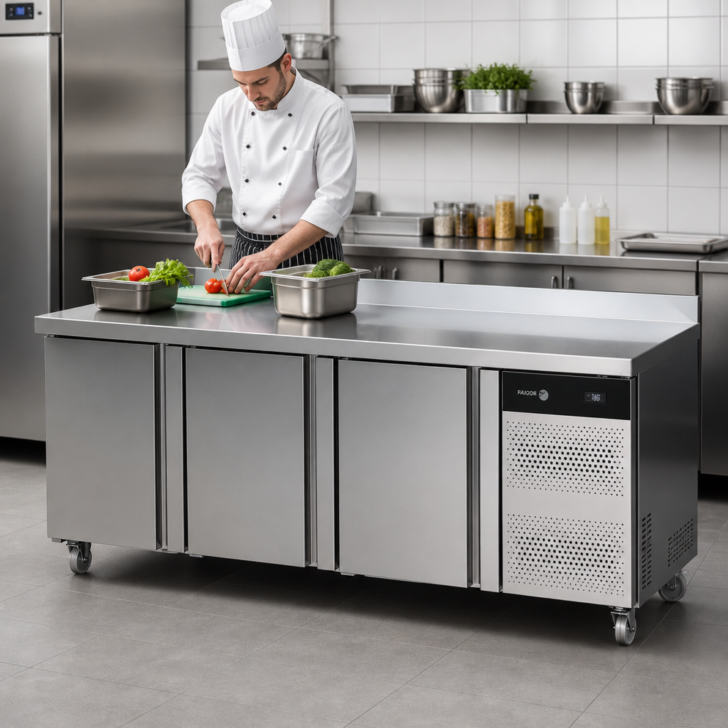 Gastronorm Freezer Counter - Stainless Steel - 403L Capacity - Commercial