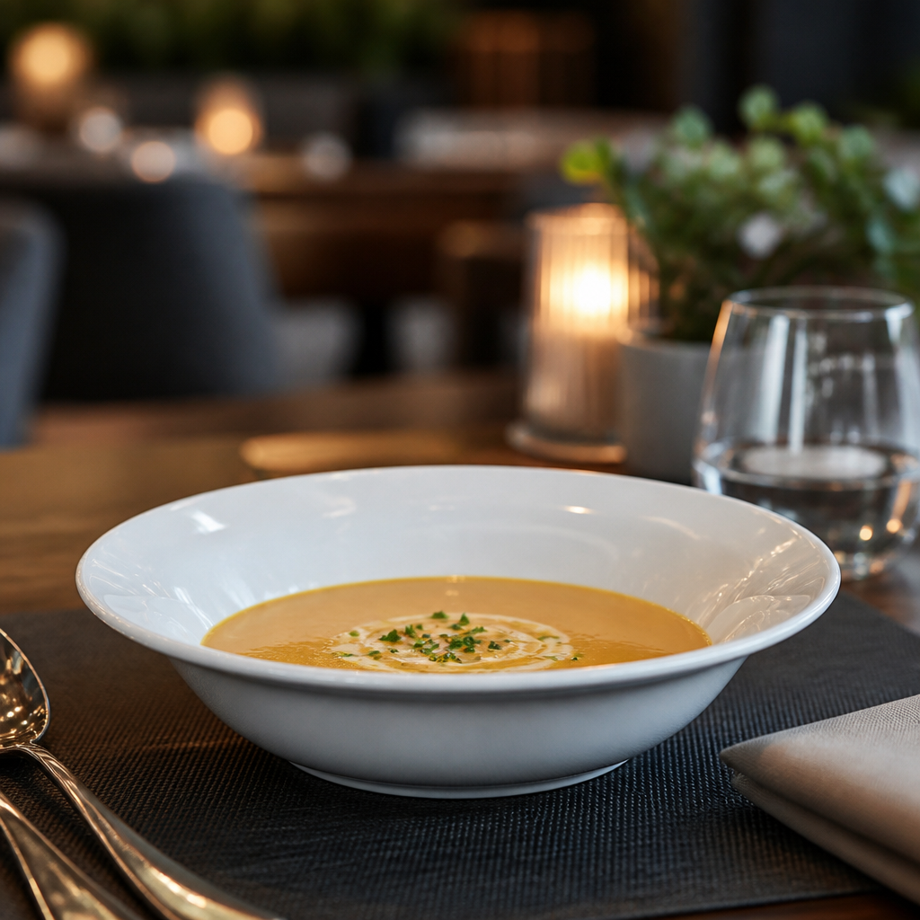 Porcelain Coupe Soup Bowls 178mm for Catering Use