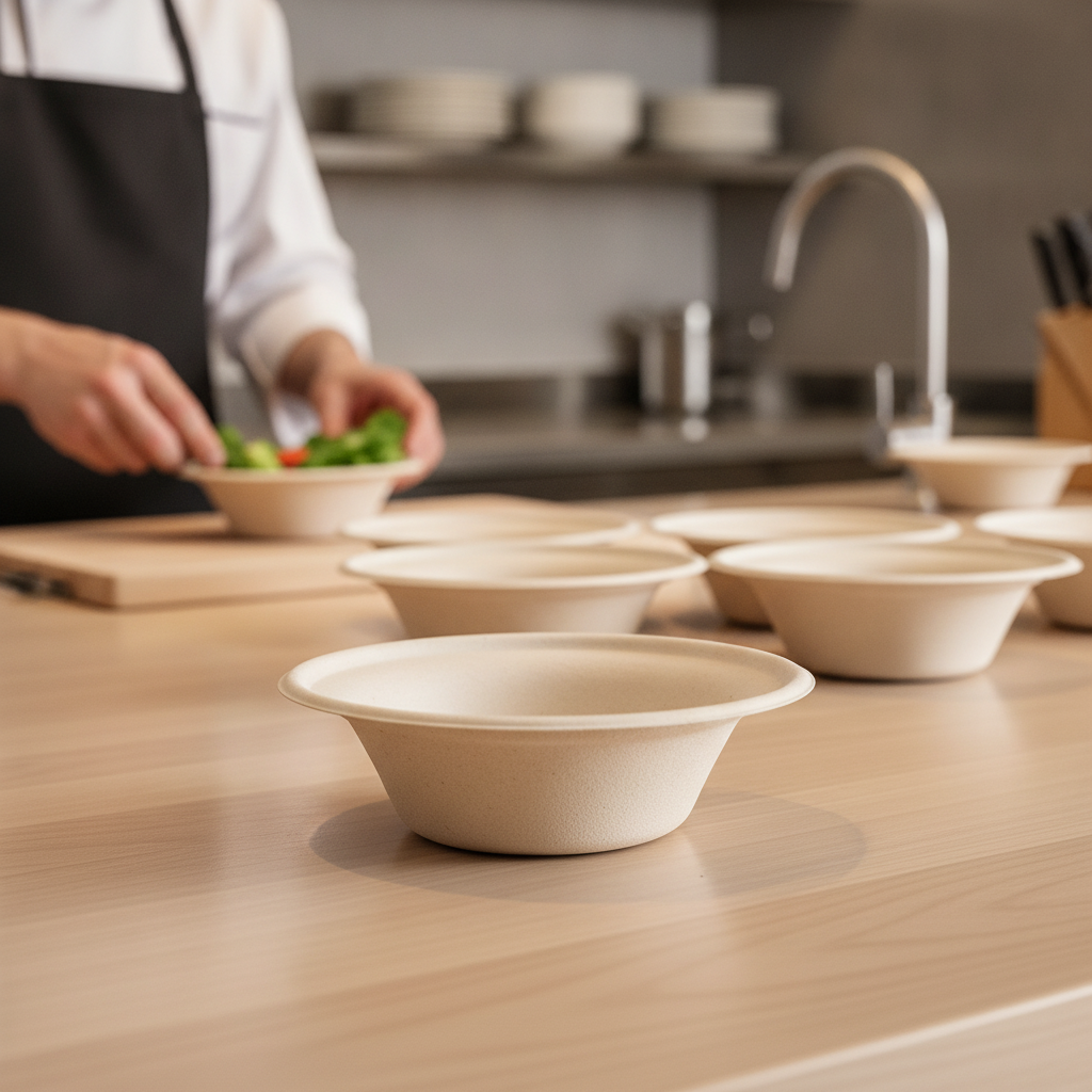 Bagasse Round Bowls 11oz for Eco-Conscious Catering (Pack of 50)