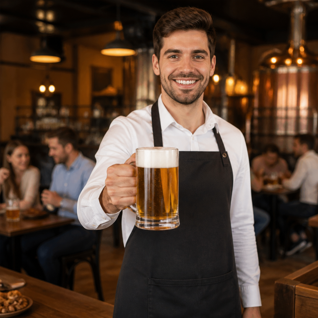 Glass Beer Tankards 660ml for Beer Service (Pack of 12)