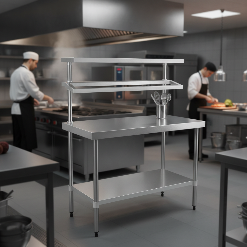 304 Stainless Steel Prep Station 1200x600mm for Commercial Kitchens