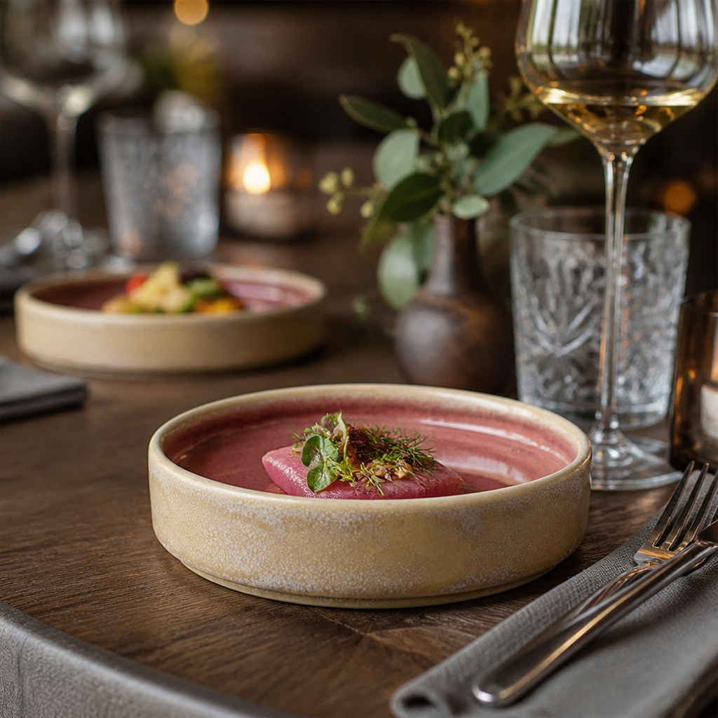 Round Trays 165mm Vitrified Ceramic for Versatile Dining (Pack of 12)