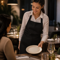 Round Plates 210mm Cream Vitrified Ceramic for Restaurants (Pack of 12)