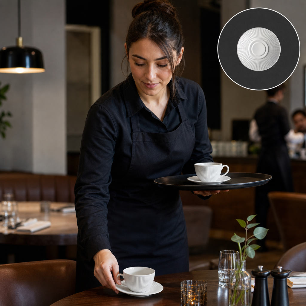 Saucers 152.5mm Porcelain for Tea and Coffee Service (Pack of 36)
