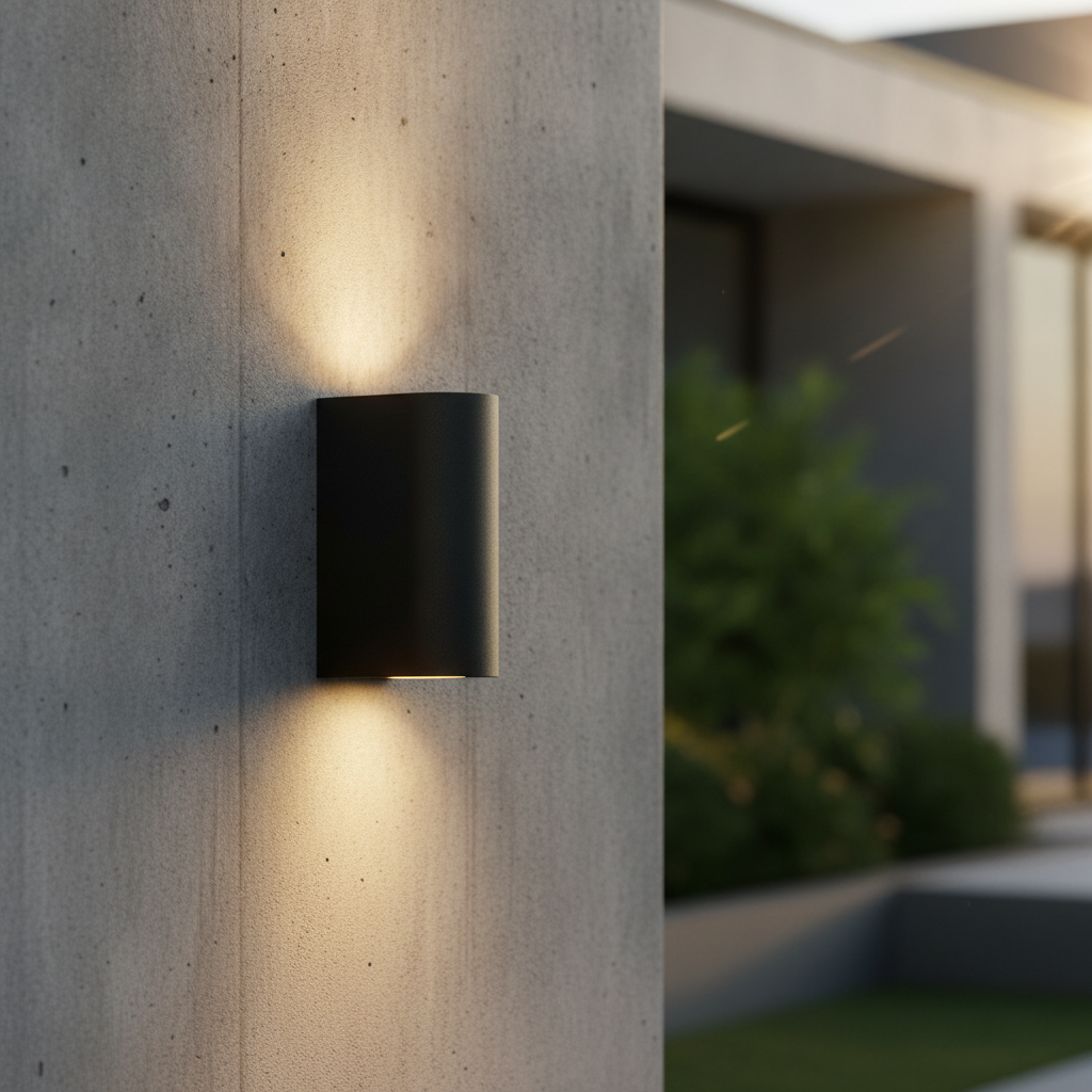 Aluminium Round Wall Light for Outdoor Spaces