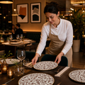 Coupe Plates 255mm Brown Vitrified Ceramic for Stylish Table Settings (Pack of 12)