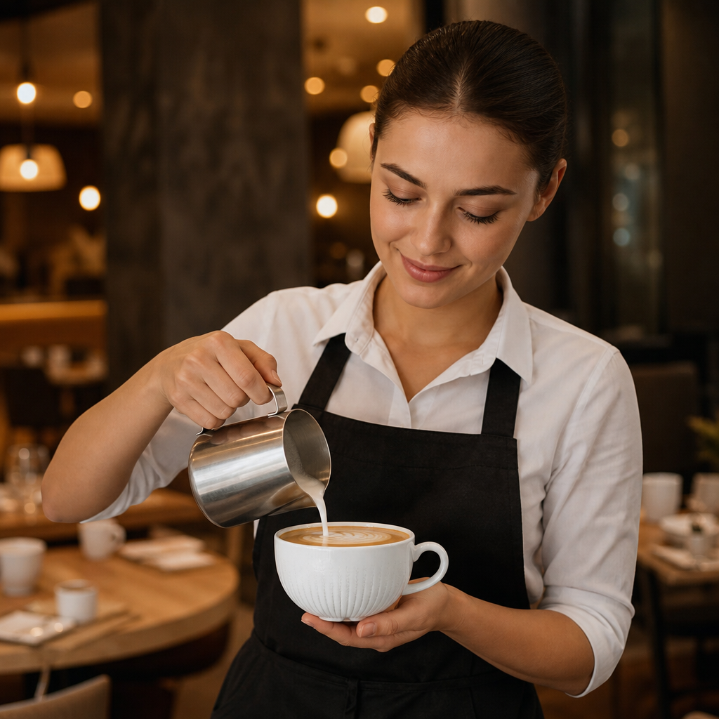 Super Vitrified Ceramic Cappuccino Cups 355ml for Cafés (Pack of 12)