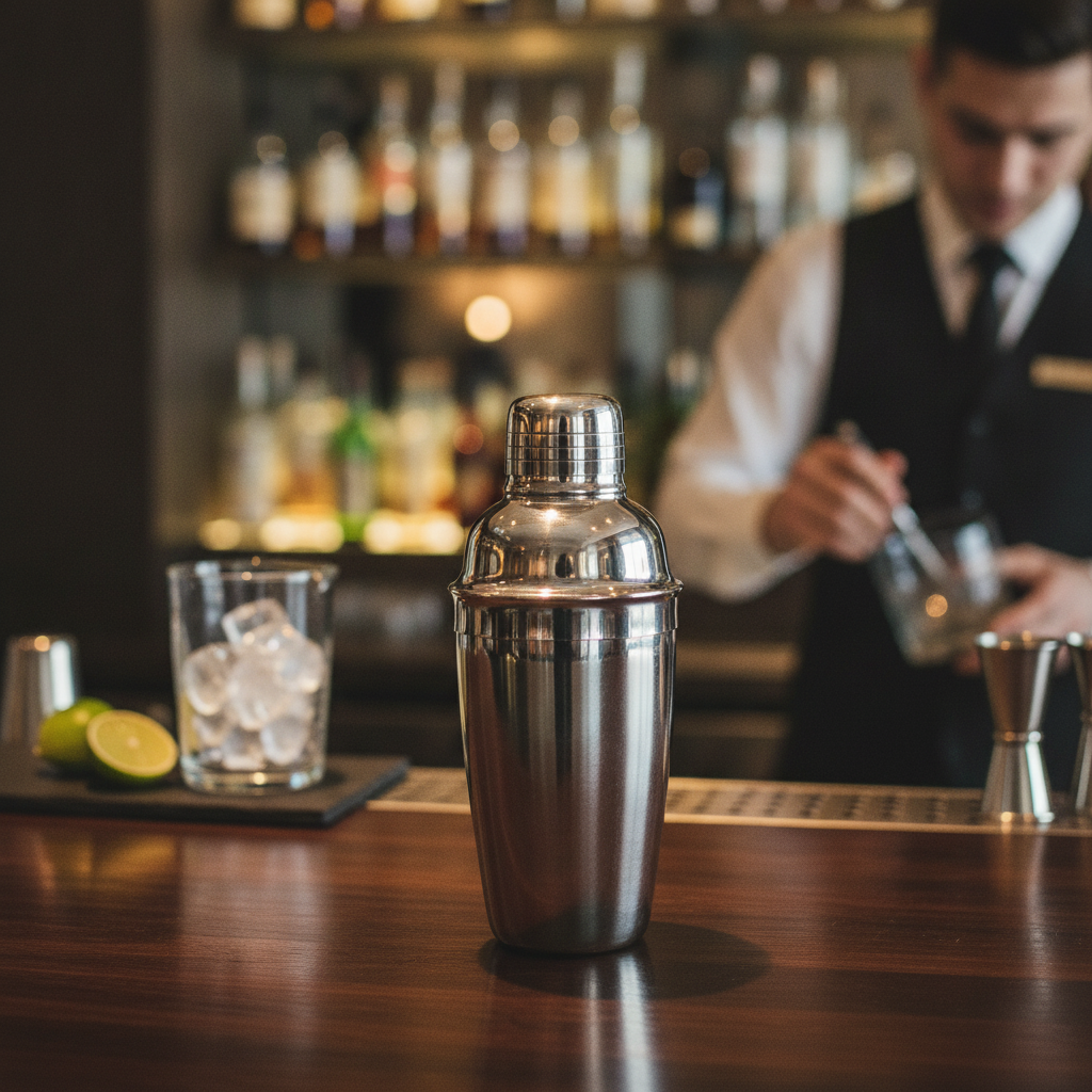 Stainless Steel Mini Cocktail Shaker 300ml for Bars & Pubs