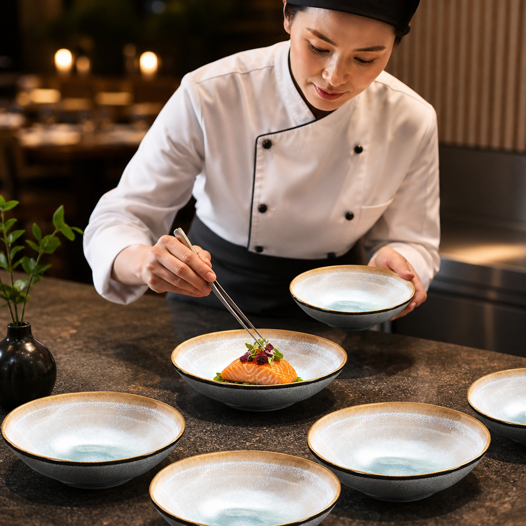 Shadow Bowls 152mm Aqua Stoneware for Elegant Dining (Pack of 6)