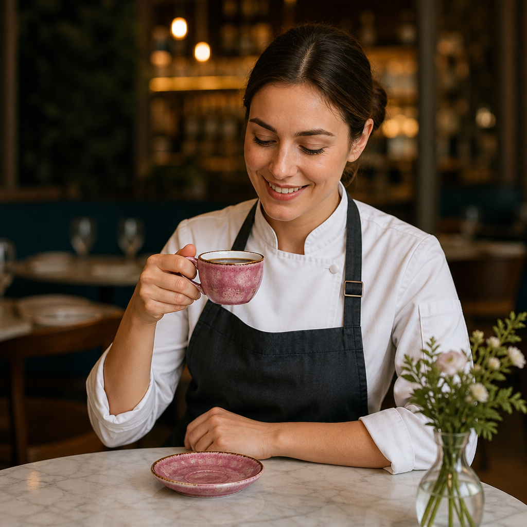 Alumina Cups 85ml Pink Vitrified Ceramic for Culinary (Pack of 12)