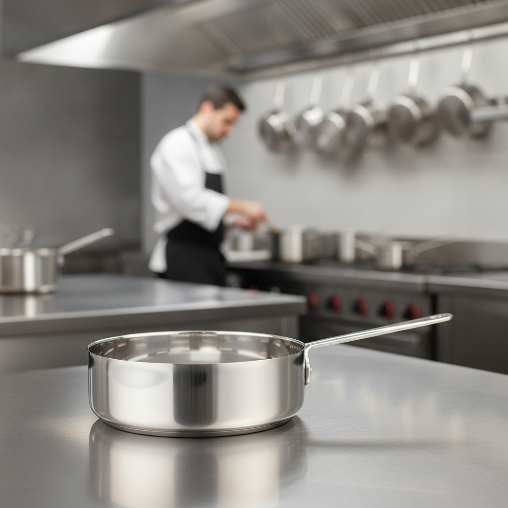 Stainless Steel Mini Saucepan 0.39L for Fine Dining