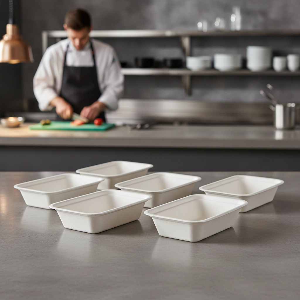 Bagasse Gourmet Food Containers 500ml for Street Food & Festivals (Pack of 600)