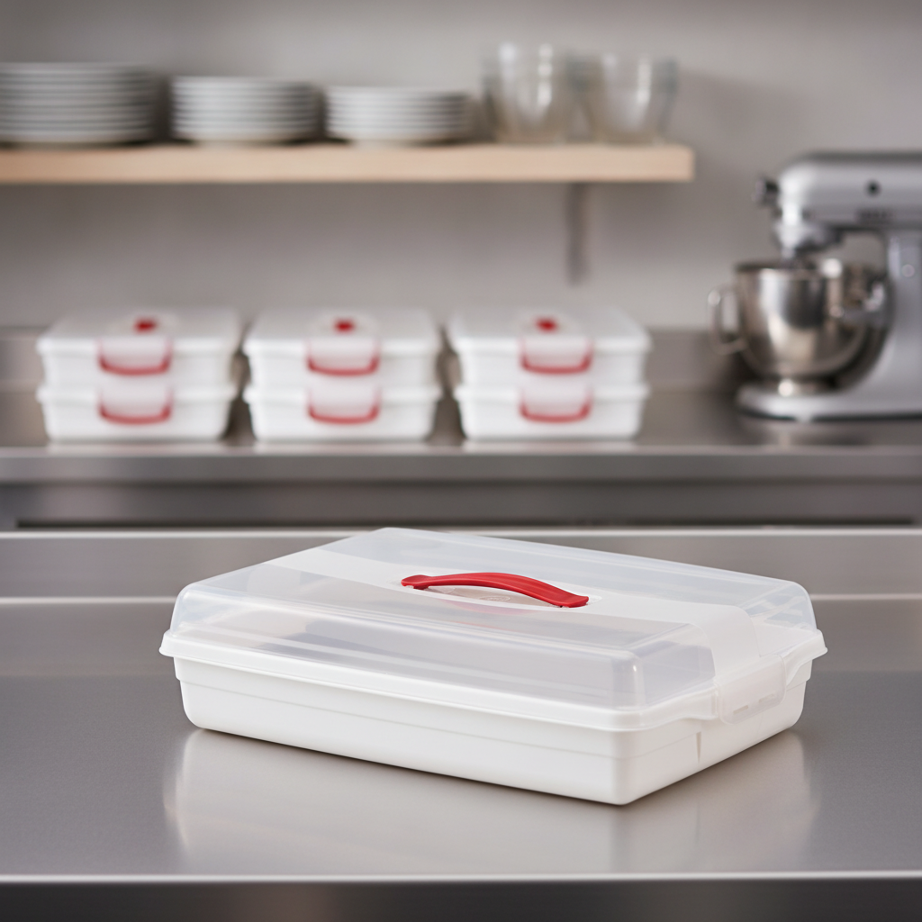 Plastic Food Storage Box 450mm for Safe Food Transport