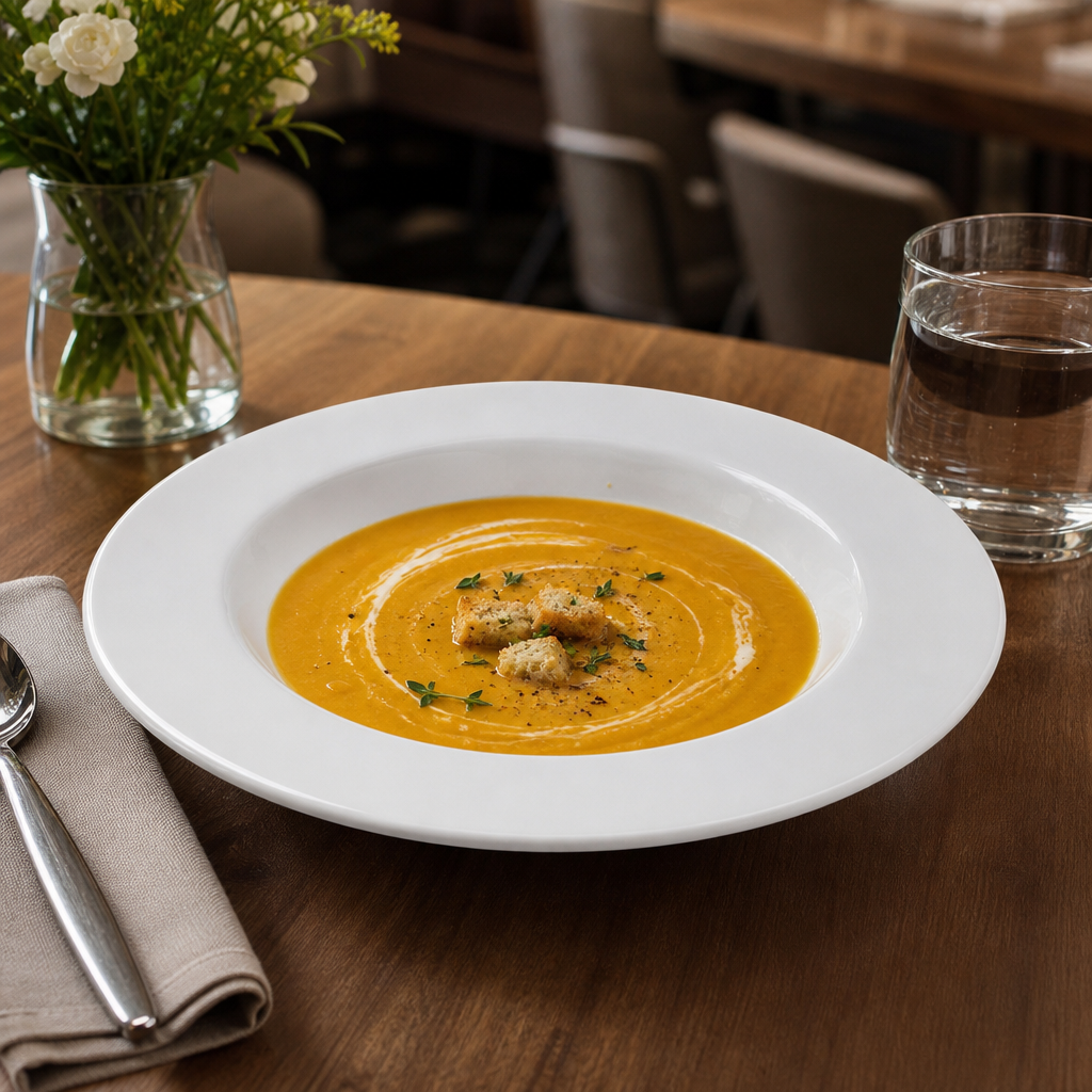 Rimmed Porcelain Soup Bowls 500ml for Restaurants & Cafés