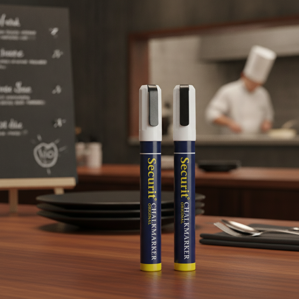 Plastic White Markers for Creative Menus (Pack of 2)