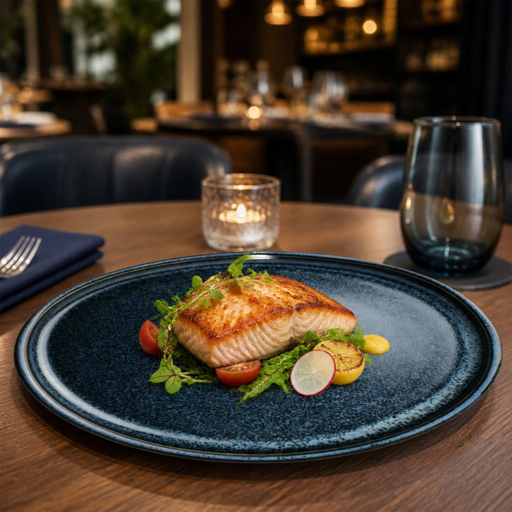 Vitrified Stack Plates 230mm China for Serving and Presentation (Pack of 12)