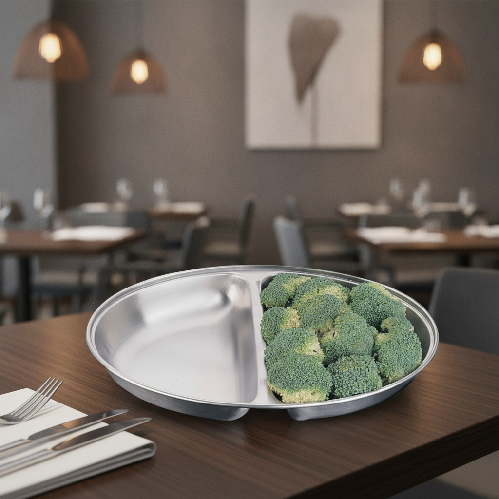 Stainless Steel Oval Vegetable Dish 300mm for Dining Settings