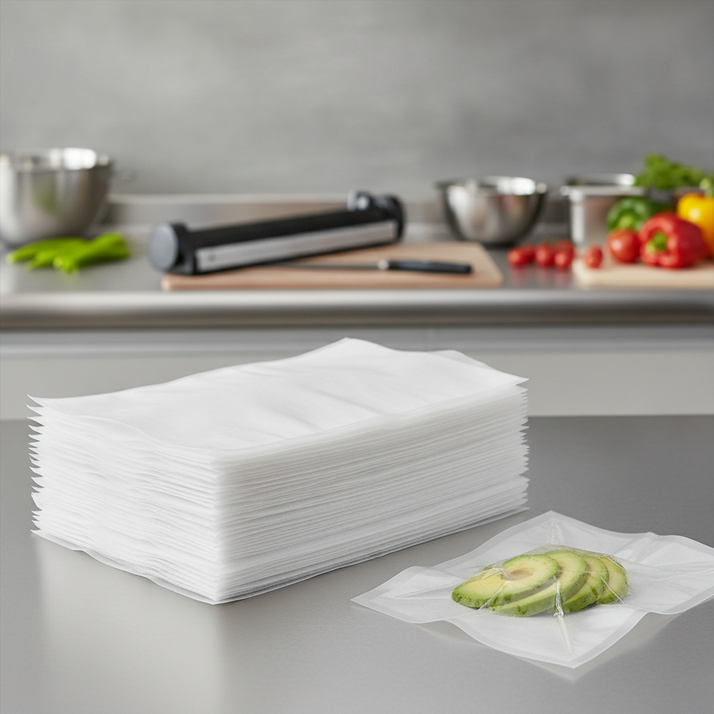 Home Compostable Vacuum Pouches 150x250mm for Food Storage (Pack of 200)