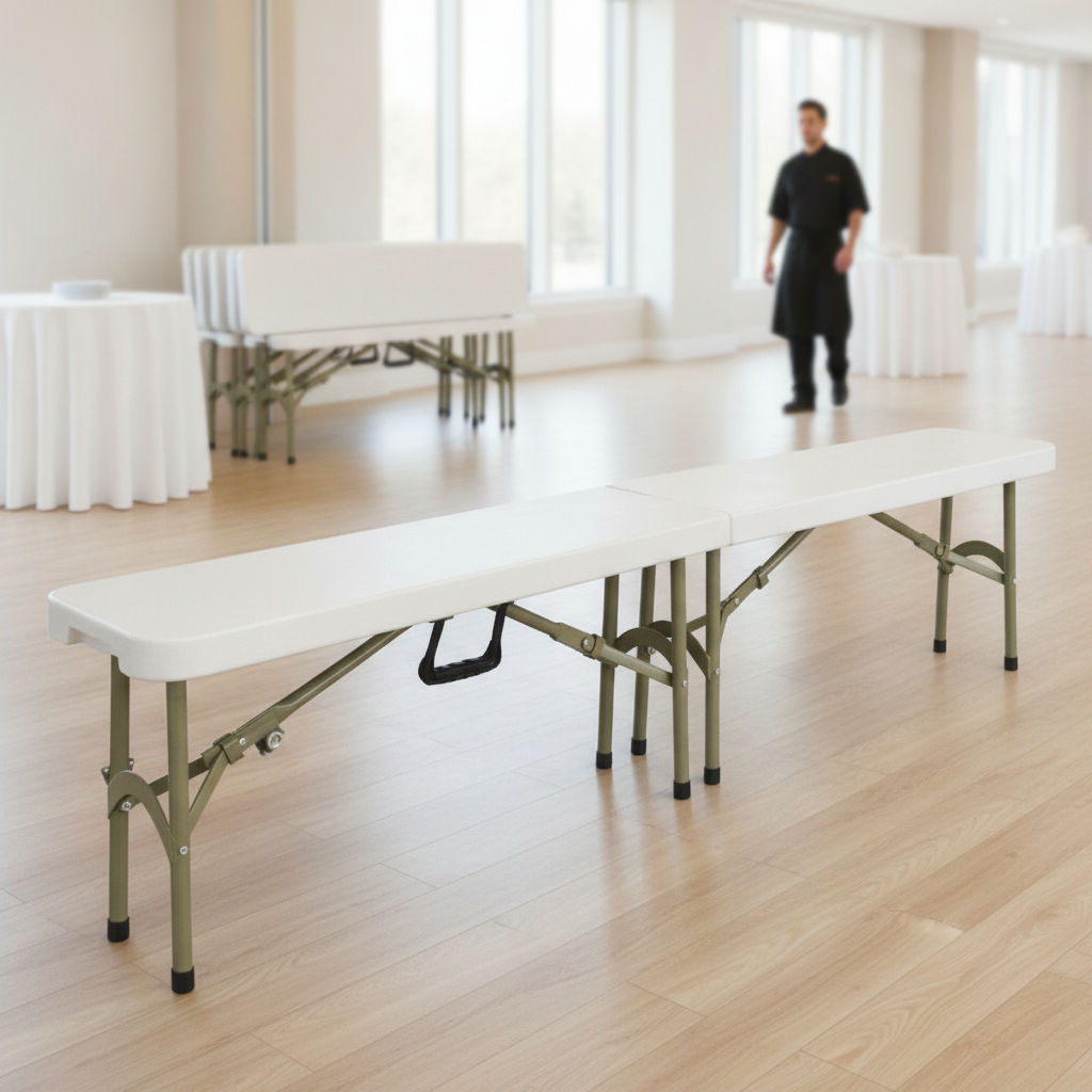 Polyethylene Folding Bench 1830mm for Events & Catering