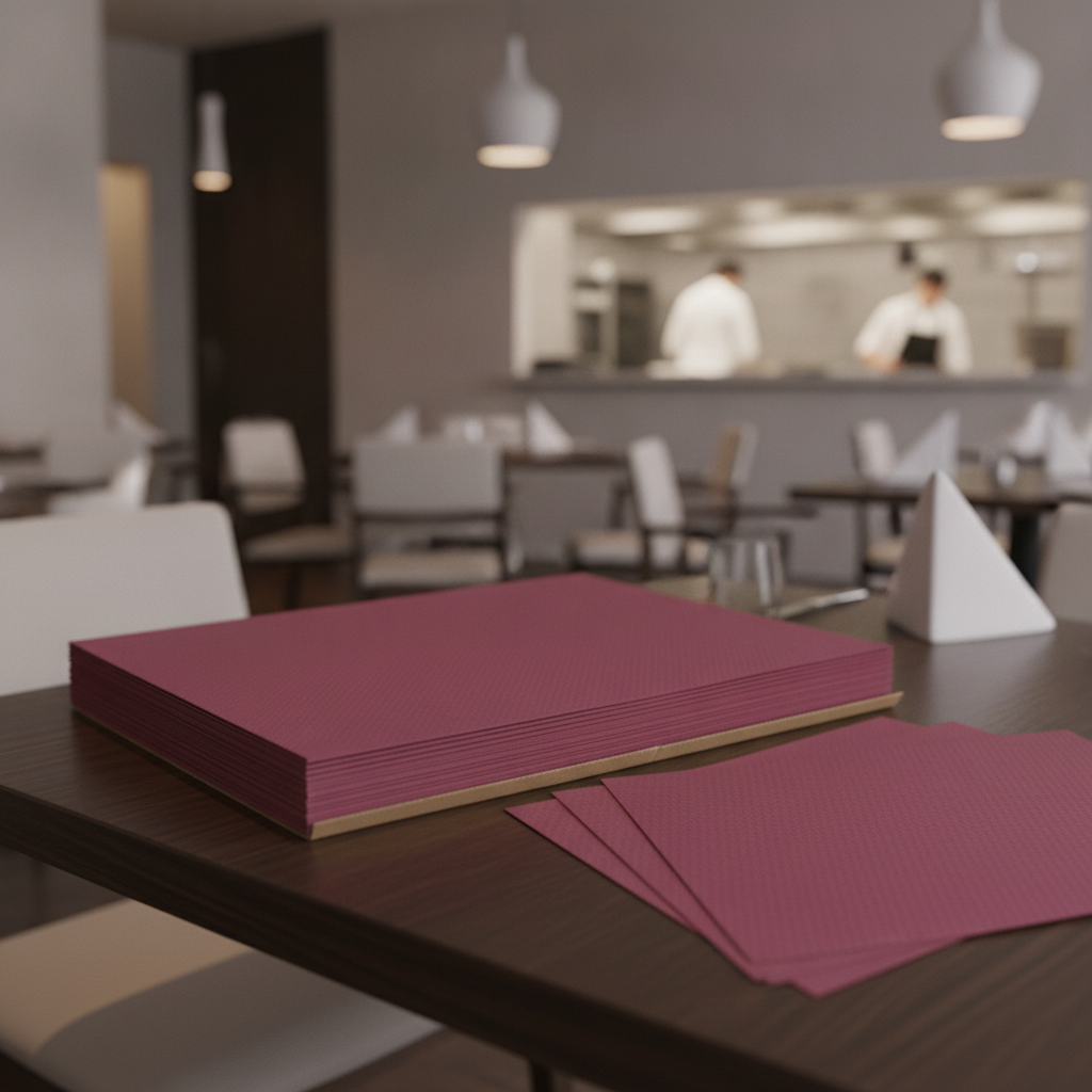 Paper Tablemat Bordeaux 400x300mm for Table Displays (Pack of 500)