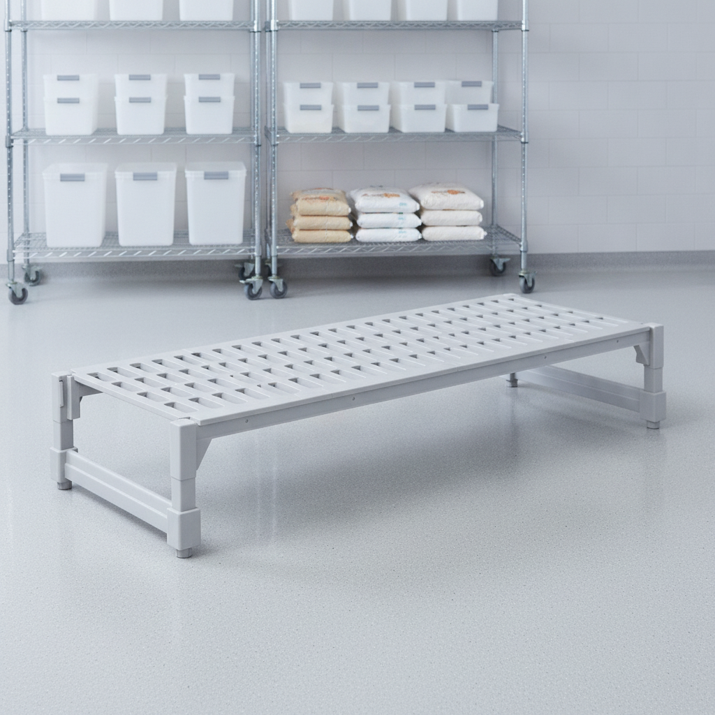 Heavy Duty Polypropylene Dunnage Rack 350kg for Improved Hygiene