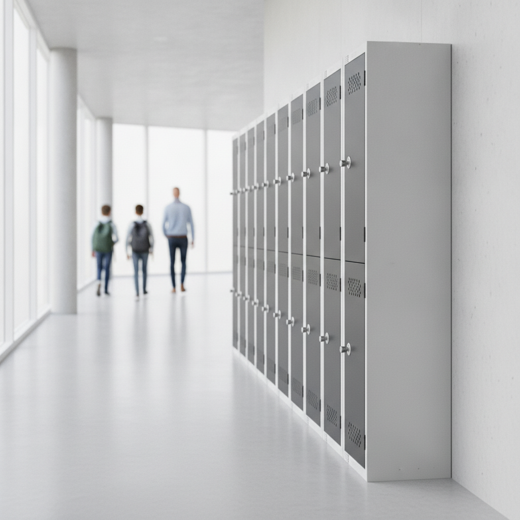 Powder Coated Steel Lockers 300mm Deep for Institutional Use