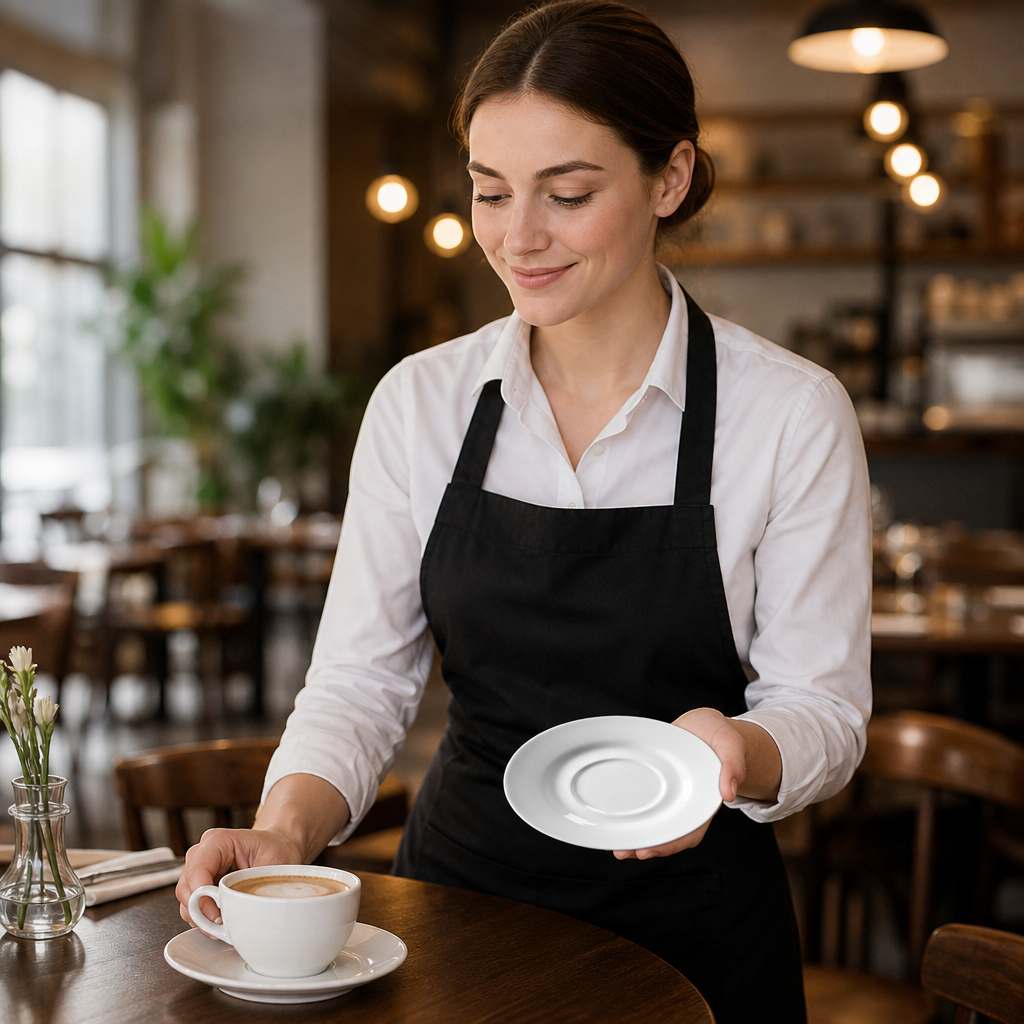 Saucers 156mm Porcelain for Restaurants & Cafés (Pack of 6)