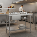 Stainless Steel Single Sink with Right Hand Drainer for Commercial Kitchens
