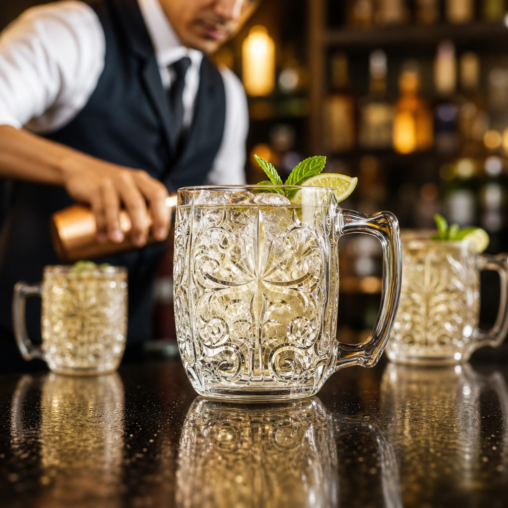 Eco-Crystal Moscow Mule Mugs 430ml for Bars & Pubs (Pack of 8)